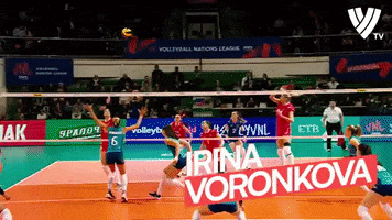 Celebrate Volleyball Nations League GIF by Volleyball World