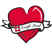 Valentines Beating Heart Sticker by Knight Frank Ireland