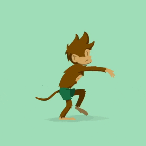 randomdesign dancing monkey runningman dancemonkey GIF