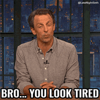 Tired Seth Meyers GIF by Late Night with Seth Meyers