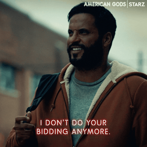 Fuck Off Ricky Whittle GIF by American Gods
