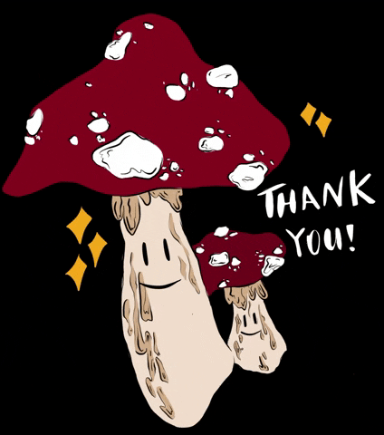 Mushroom Thank You GIF