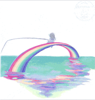 animation rainbow GIF by snowbun