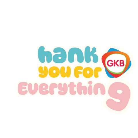 Thanks Thank You Sticker by GKB