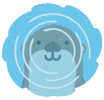 Otter Sticker by The Wildfowl and Wetlands Trust