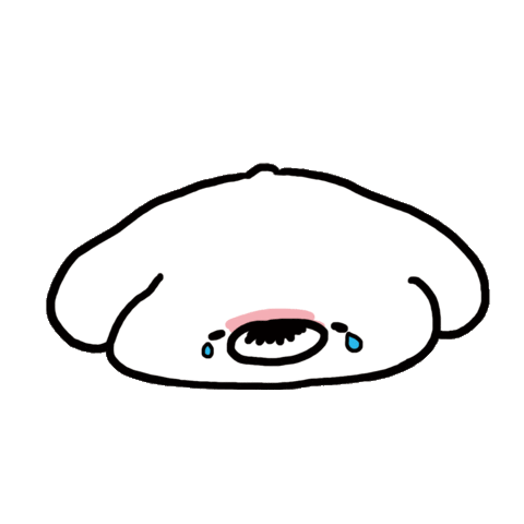 Sad Dog Sticker