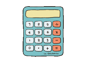 French Calculator Sticker by cypru55