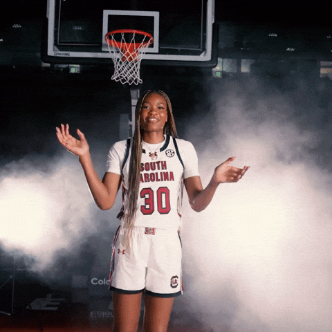 Womens Basketball Celebration GIF by Gamecock Athletics