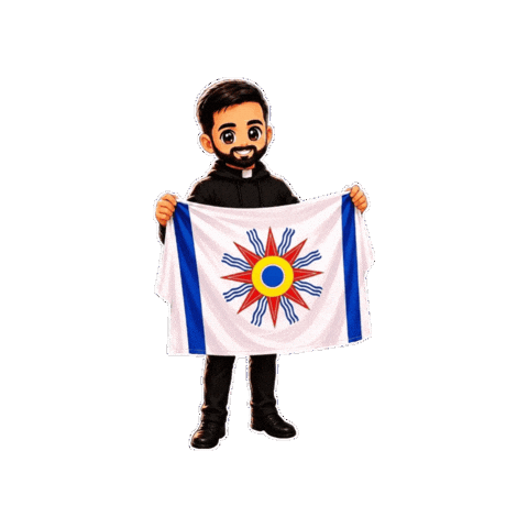 Flag Jesus Sticker by chaldeanmediahistory
