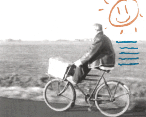 Sound And Vision Bike GIF by Beeld en Geluid - Find & Share on GIPHY