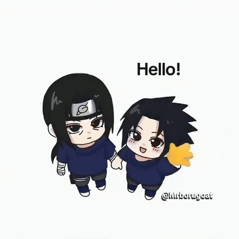Sasuke Uchiha Hello GIF