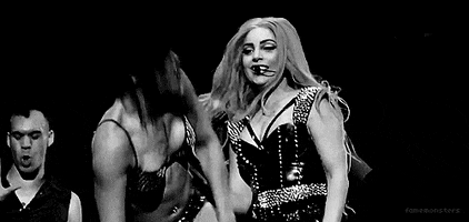 lady gaga hair flip GIF