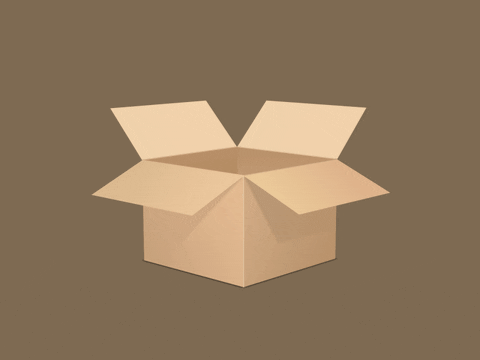 caja de carton usada par doblar tus camisetas