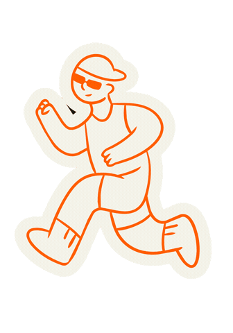 Fitness Running Sticker by Orus