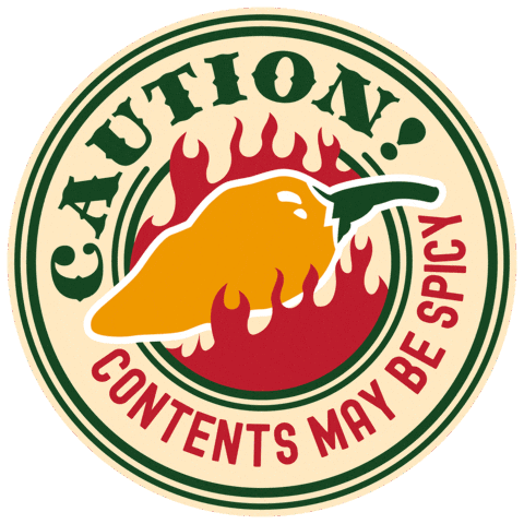 Caution Hot St Augustine Sticker by The Original Florida Brand Hot Sauce