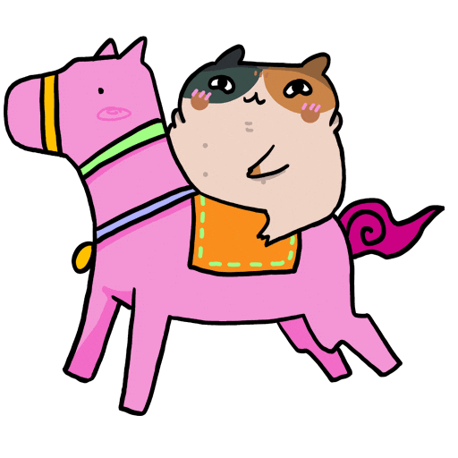 Cat Horse Sticker
