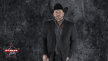 cowboy mic drop GIF by Professional Bull Riders (PBR)