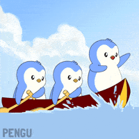Penguin Boat GIF by Pudgy Penguins