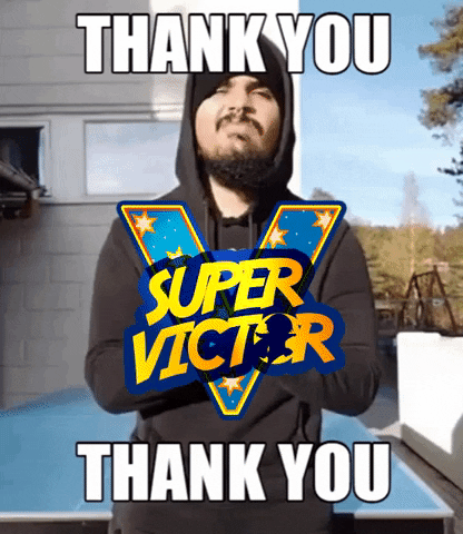 Thanks Love GIF by SuperVictor