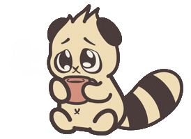 Tired Coffee Time Sticker