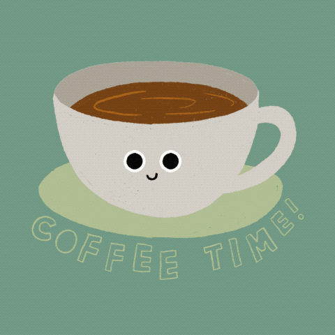 ssamgoodeyy time blink coffe coffeetime GIF