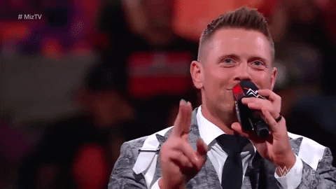 3. In-Ring promo with "The A-Lister" - The Miz Giphy