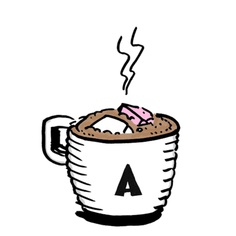 Hot Chocolate Keto Sticker by Avalanche Coffee