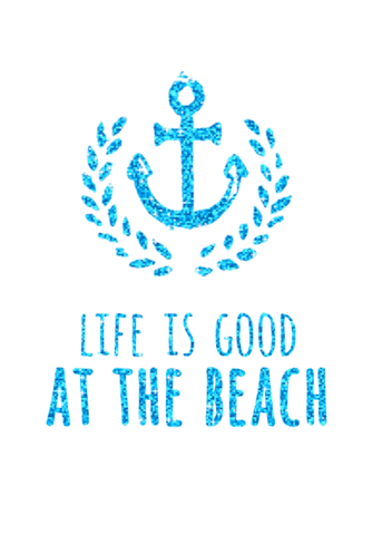 Life Is Good At The Beach Sticker by Gazebbo