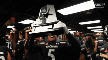 Celebrate College Football GIF by Cincinnati Bearcats