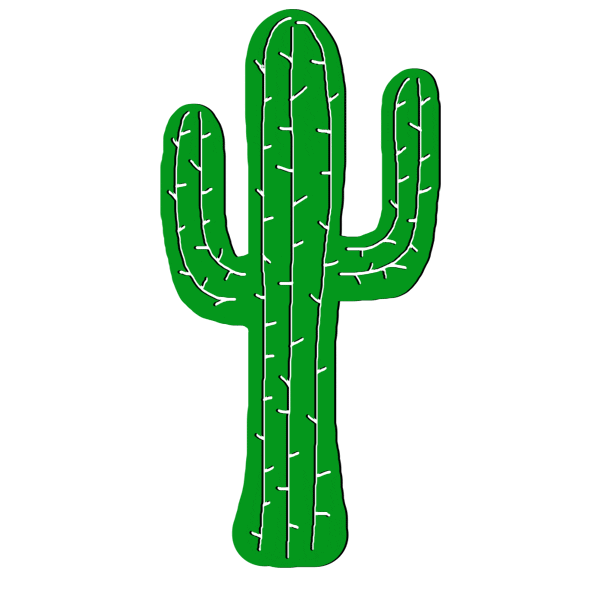 Cactus Looking Good Sticker by Rockin A Design
