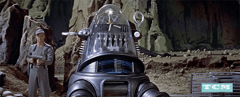 Image result for robby the robot gif