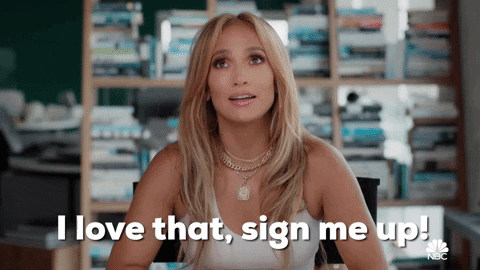 Sign Me Up Jennifer Lopez GIF by NBC - Find & Share on GIPHY