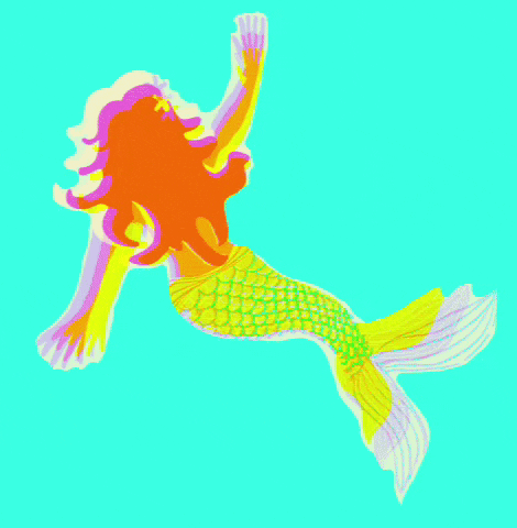Little Mermaid Swimming GIF by Daisy Lemon