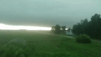 Lightning Strike Gives a Fright During Storm in Rural Illinois