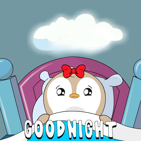 Good Night Sleeping GIF by Pudgy Penguins