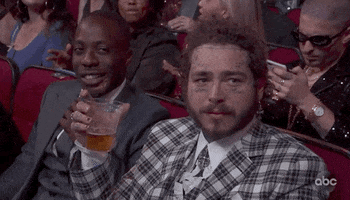 Excited Post Malone GIF by AMAs