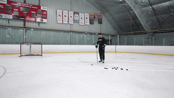 slap shot hockey goal GIF by Hockey Training