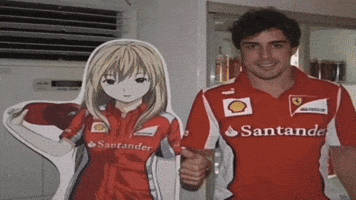 Fernando Alonso Anime Girl GIF