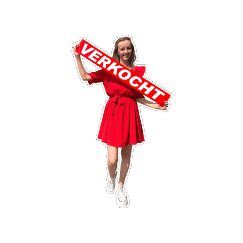 Verkocht Sticker by Straf Vastgoed