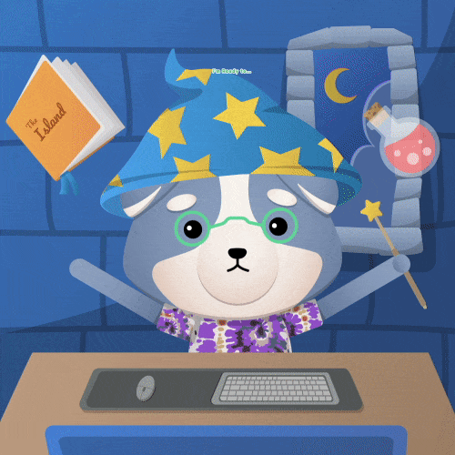 Puppy Wizard GIF by The Plooshies
