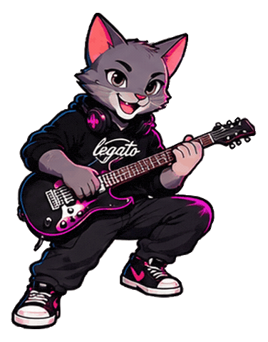 Cat Musica Sticker by Estúdio Legato