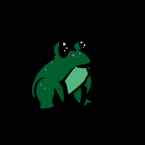 _Leejay pink green magic frog GIF