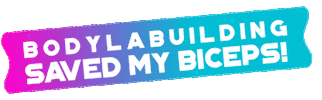 Saved My Biceps Sticker by thelabpanama