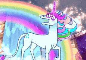 rainbow unicorns GIF