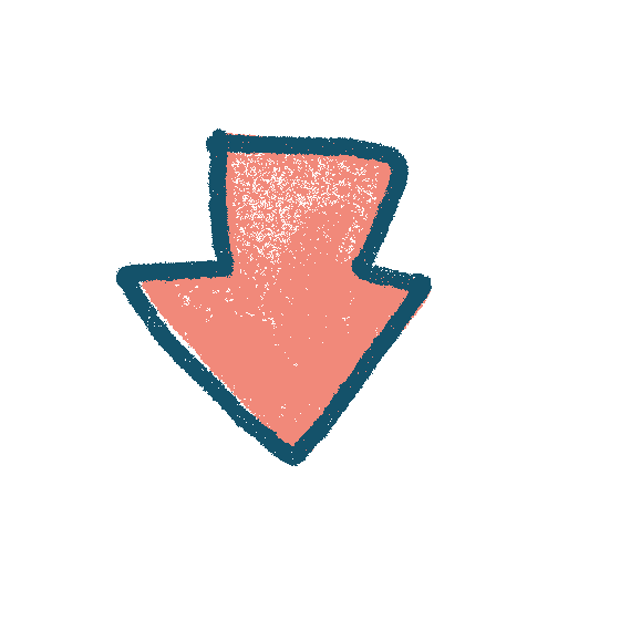 Arrow Point Sticker by CHOOCHOO-ca-CHEW