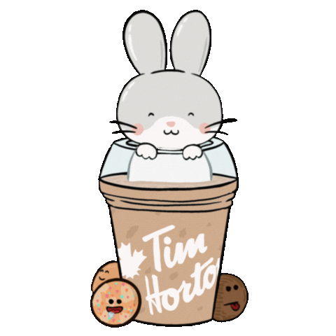 Coffee Bunny Sticker