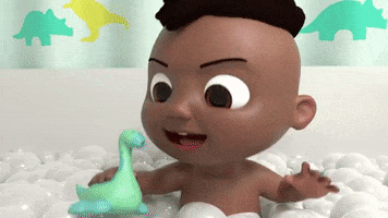 Tub Time Water GIF by moonbug
