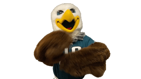 Happy Fly Eagles Fly Sticker by Philadelphia Eagles for iOS & Android |  GIPHY