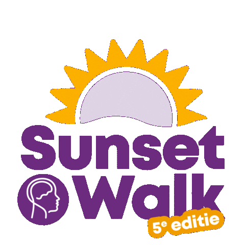 We Did It Sunset Sticker by Hersenstichting