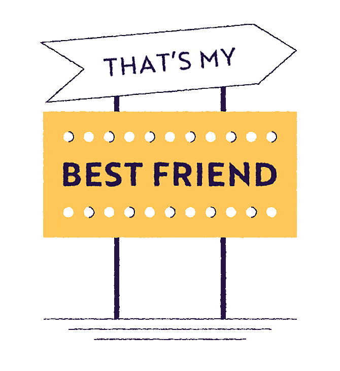 Best Friends Love Sticker